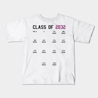 Class of 2032 Grow With Me Kids T-Shirt